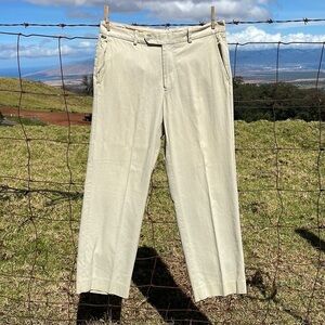 TOMMY Bahama Tan Silk Dress Pants